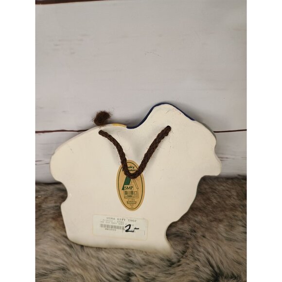 Smoky Mountain‎ Pottery Military Navy Goat Plaque 1994 Ceramic Wall Hanging - Picture 2 of 5